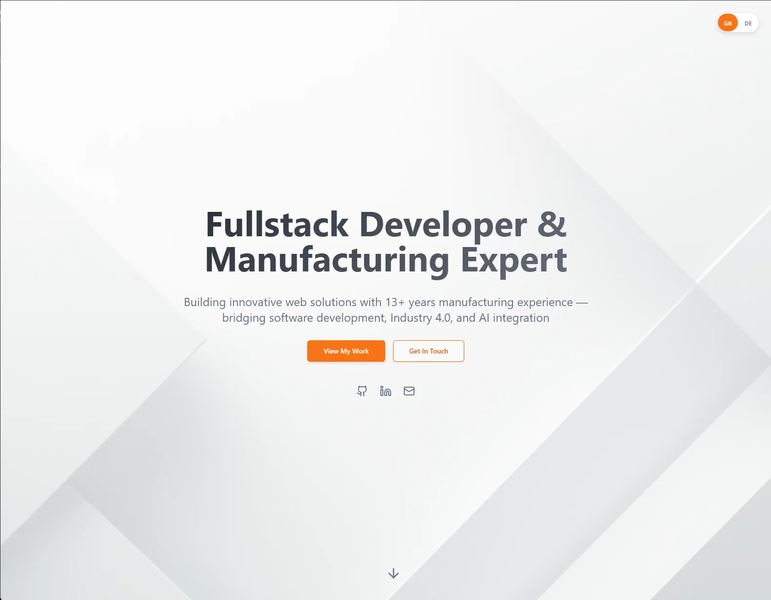 Responsive Portfolio-Website für Freelancer – Webentwicklung mit React und TypeScript